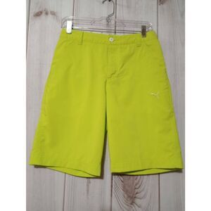 Puma Shorts Men's 28 Neon Yellow Golf Burmuda‎